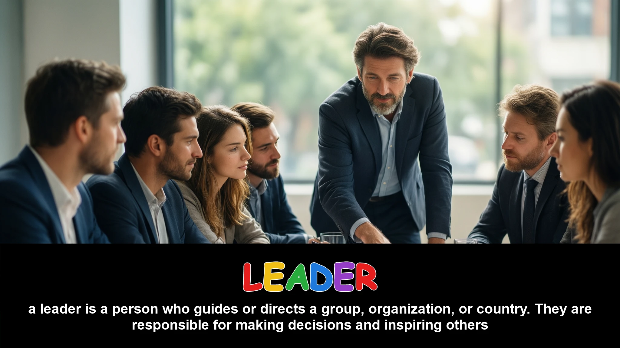 English Illustration for leader